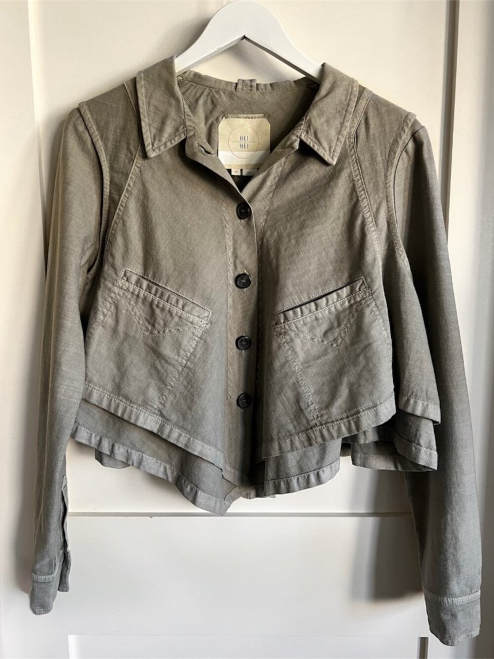 Anthropologie Hei Hei Handkerchief Hem Utility Jacket - NWOT - Medium